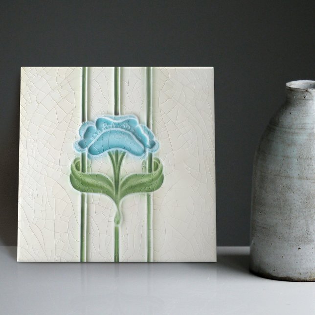 Azulejo Decoración mural Art Nouveau Vieja Peranakan (Subido por el creador)