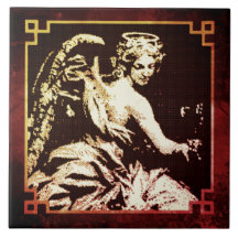 Decoración Tile cerámico - Los ángeles son brillan
