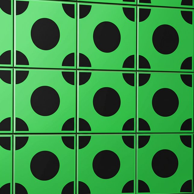 Azulejo Decoración verde esmeralda y pared negra | Cuadrad (Black and green ceramic tiles
)