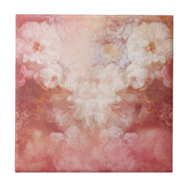 Azulejo Decoración vintage de baño floral