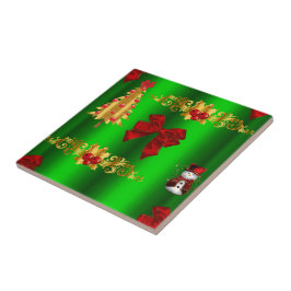Azulejo Decoraciones De Navidad En Verde