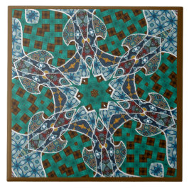 Azulejo Decorative Mandala Ceramic Tile