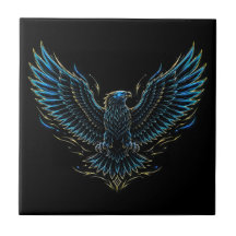 Azulejo Decorativo Águila de Neón