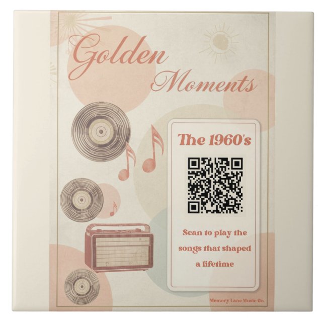 Azulejo Decorativo de Cuidado de la Memoria de los (Frente)