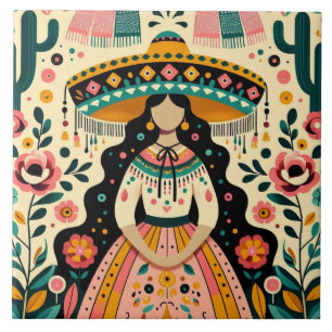 AZULEJO DECORATIVO ESTILO MEXICANO