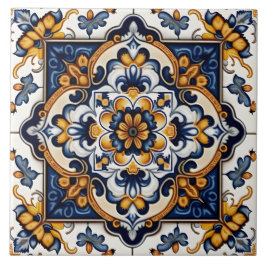 Azulejo Decorativo Floral Botánico Mediterráneo Español