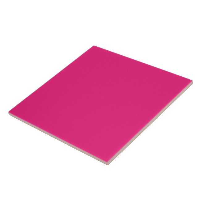 Azulejo Decorativo Rosa Fucsia | Acento Moderno y  (Lado)