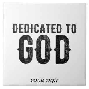 AZULEJO DEDICADO A DIOS PERSONALIZABLE GUAY TEXTO NEGRO