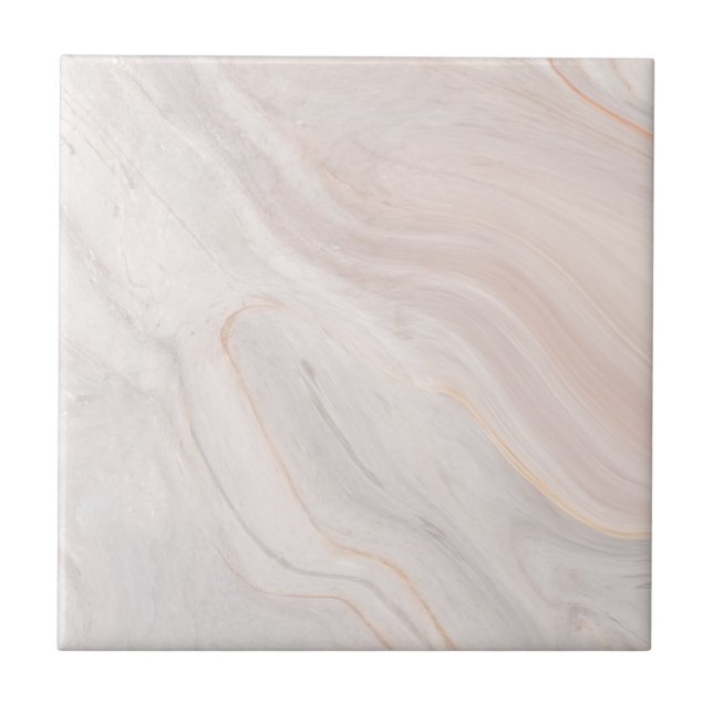 Azulejo Deep Pink Marble Finish Decorativo 4.25" Square (Frente)