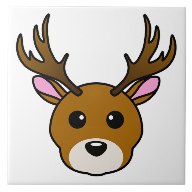Azulejo Deer de Personalizado lindo (Frente)