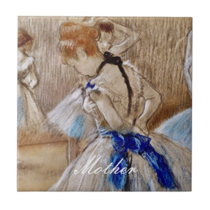 Azulejo Degas Dancer Con Cinta Azul