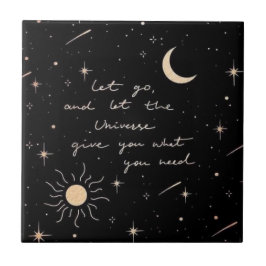 Azulejo Dejar ir y dejar que el universo