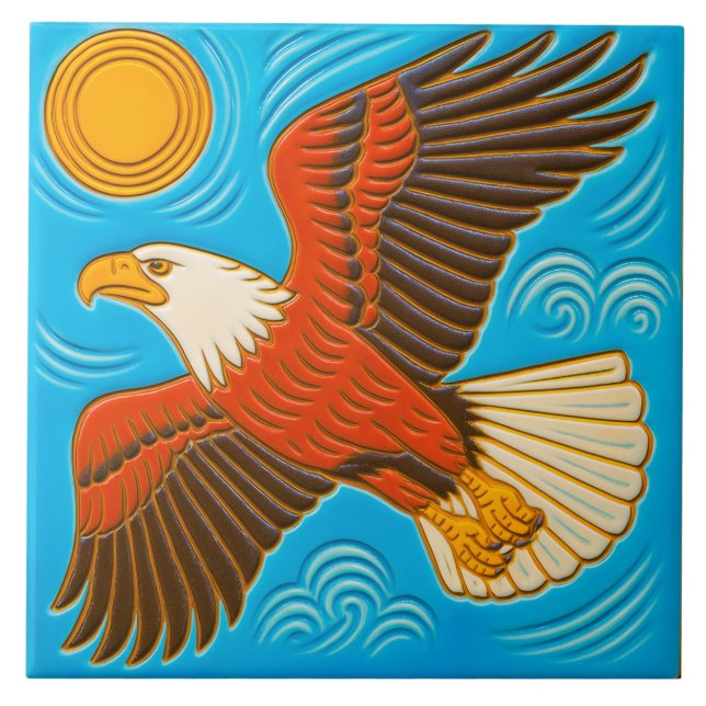 Azulejo del águila americana (Frente)