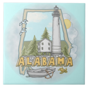 Azulejo del faro de Alabama