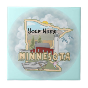 Azulejo del faro de Minnesota