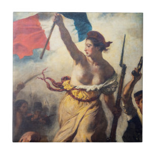 Azulejo Delacroix - La Libertad guiando al pueblo Primer p