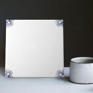Azulejo Delft Blue Matching Dutch Indigo Mix Match Vacío