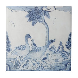 Azulejo Delft holandés con Antídola Geese o Ducks-25