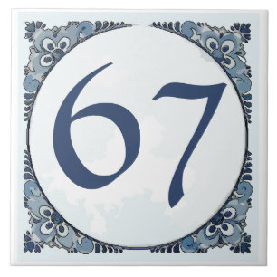 Azulejo Delft look #11, números de casa, cambiar n