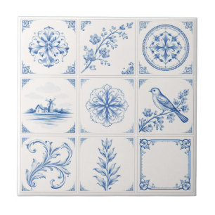 Azulejo Delft Renacimiento Azul y Blanco – Clásico y Moder