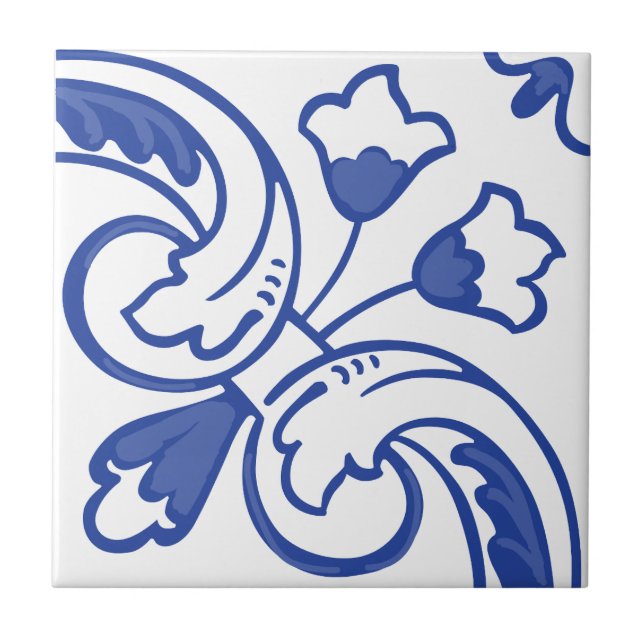 Azulejo Delft Vine Blossom (Frente)