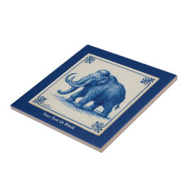 Azulejo Delft Wooly Mammoth