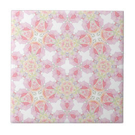 Azulejo Delicado patrón rosa rosa