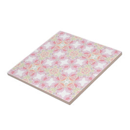 Azulejo Delicado patrón rosa rosa