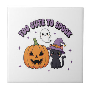 Azulejo Demasiado Bonito para Asustar Halloween