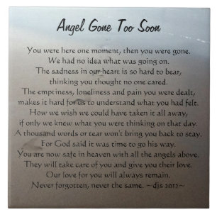 Azulejo Demasiado pronto memoria ida ángel