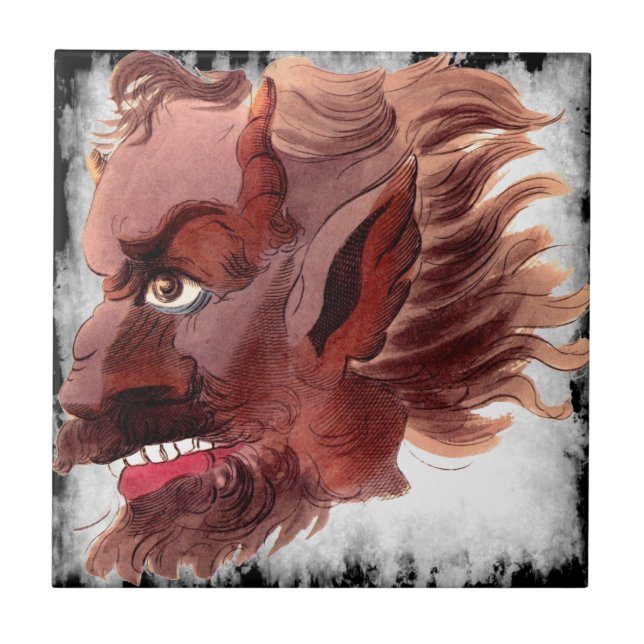 Azulejo Demonio malvado (Frente)