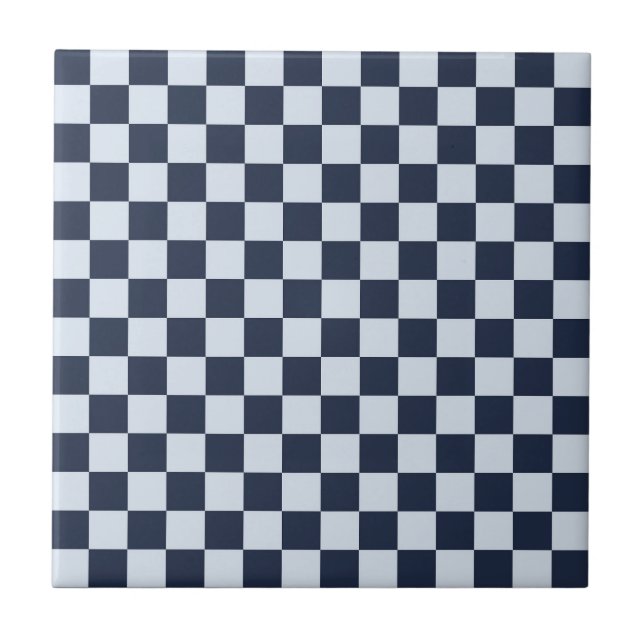 Azulejo Denim rinse checkerboard pattern (Frente)