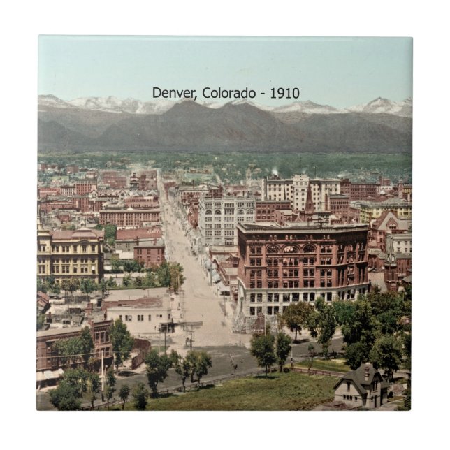 Azulejo Denver, Colorado 1910, (Frente)