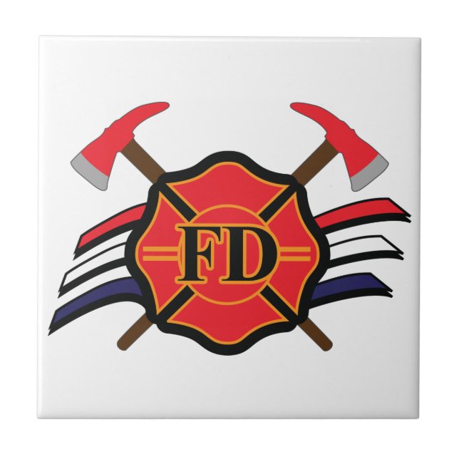 Azulejo Departamento de Bomberos (Frente)