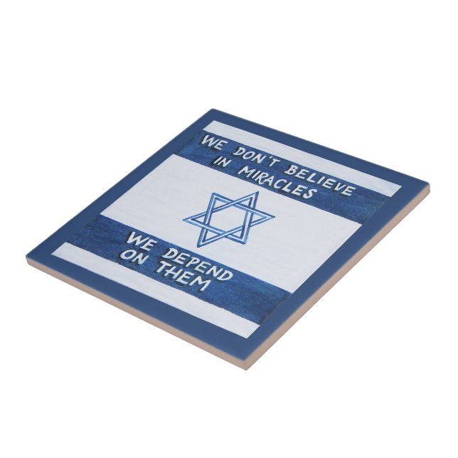 Azulejo Dependemos De Los Milagros (Lado)