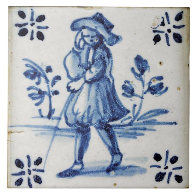 Azulejo Depósito de software de Repro Man Blue Delft (Frente)