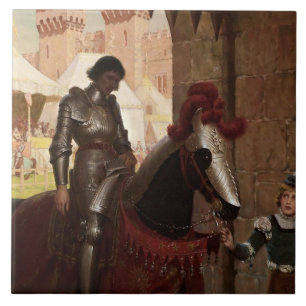 Azulejo “Derrotado” de Edmund Blair Leighton
