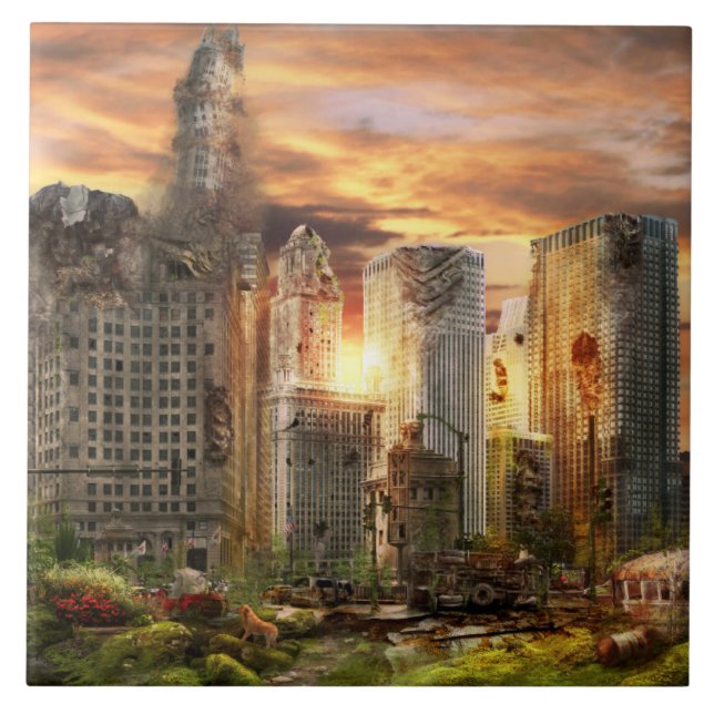 Azulejo Desastre - Chicago, IL - Tengo que pasear al perro (Frente)