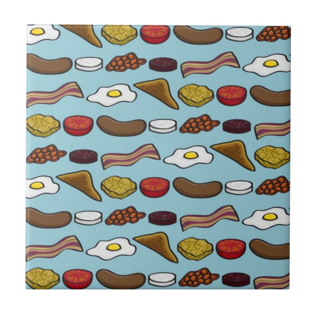 Azulejo Desayuno frito (Frente)