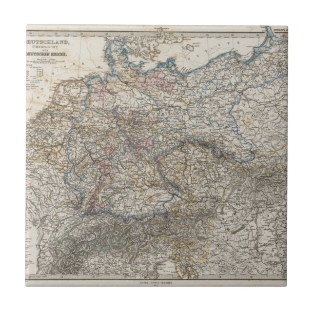 Azulejo Descripción del imperio alemán (Frente)