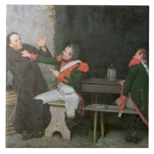 Azulejo Descubierto (aceite en la lona) (uno de pares -