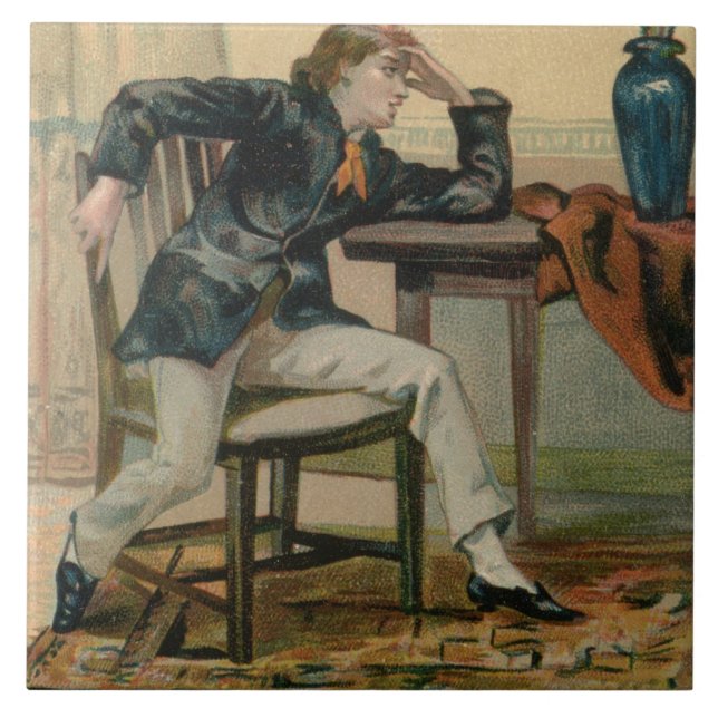 Azulejo Deseándole un rato completamente encantador, (Frente)