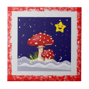 Azulejo Deseos de Navidad, días nevando