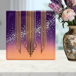 Azulejo Desert Disco Lattice CrystalOmbre Diamond & Orange