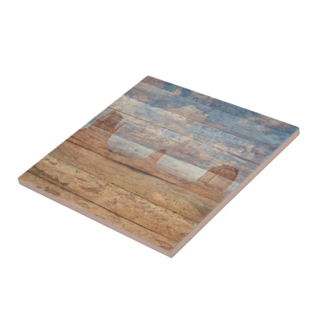 Azulejo Desert Landscape Sandstone Buttes And Heavenly Sky (Lado)