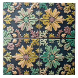 Azulejo Desfile Floral de Luz y Color
