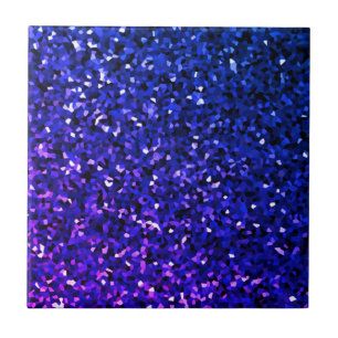 Azulejo Deslumbrante Purpurinoso azul Ombre Verde azulado 