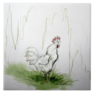 Azulejo ¡¡¡Despierta!!! Rooster Crowiing