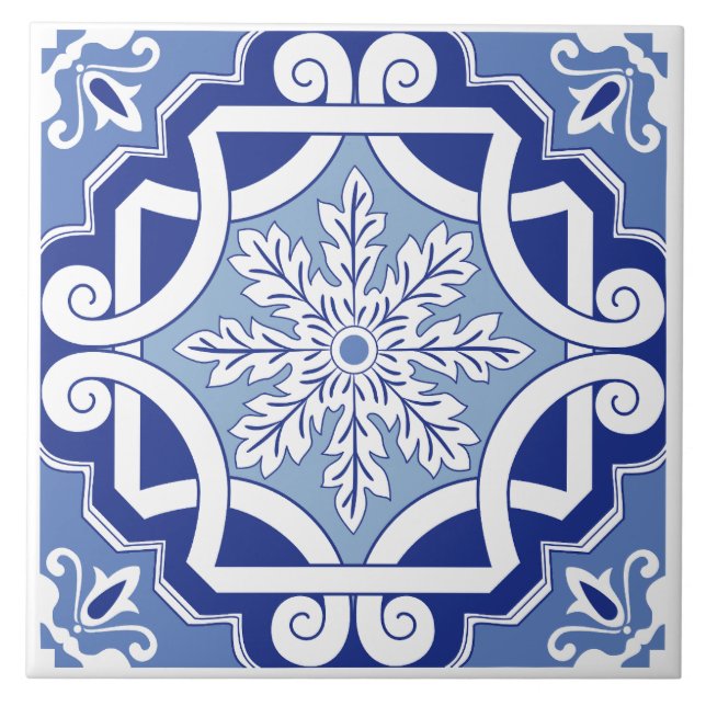 Azulejo Desplazamiento de hoja de invierno (Frente)