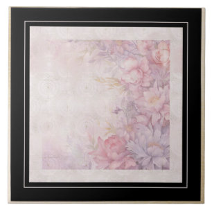 Azulejo Desplazamientos con rosas estilo victoriano